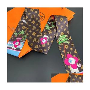 Desinger dames sjaal klassieke accessoires zijden handle handschoenen wraps mode louiseviution full print wrap hiphop sjaals 517