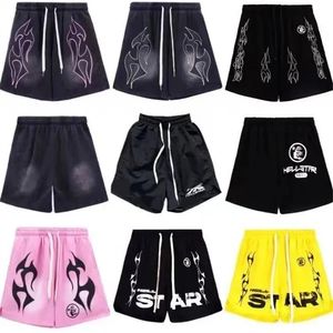 Desingner heren shorts plus fleec short hellstar mannen ontwerper casual shorts strand basketbal running fiess high street ins retro oude us szie s-xl