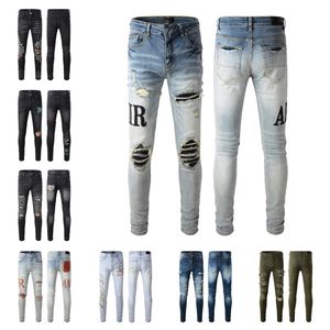 DESjeans jeans de créateur pour hommes jeans pour hommes de haute qualité style cool pantalon en denim de luxe de créateur en détresse motard déchiré noir bleu jean slim fit moto28-40