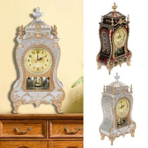 Bureau réveil Vintage horloge classique royauté salon bureau impérial ameublement créatif assis pendule horloge 240111