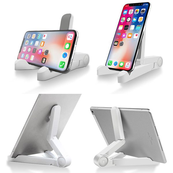 Support de téléphone portable de bureau triangle de tablette mobile stand en plastique universel de support de bureau de bureau pour le support iPad du téléphone