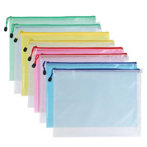 Bureau Lade Organizers 10 Stuks Mesh Rits Pouch A4 A5 B5 Waterdicht Duurzaam Etui Opbergzakken School Kantoorbenodigdheden Bestand Rits Opbergzakken 230704