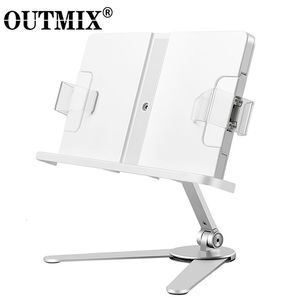 Organisateurs de tiroirs de bureau Support de livre de lecture en aluminium réglable en hauteur de bureau pour support pour enfants Supports de support de rotation multi-angle 230926