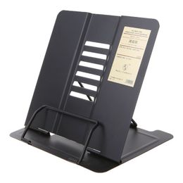 Organizadores de cajones de escritorio, soporte de libro de lectura ajustable de Metal portátil, soporte para documentos, soporte para libros W3JD 230804
