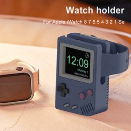 Bureauhouder beugel voor Apple Watch Series 8 7 6 5 4 3 2 1 SE Silicone Charger Stand voor IWatch 8 7 6 5 4 3 2 1 SE -accessoires