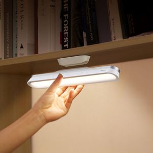 Lámpara de escritorio Colgante Luz nocturna magnética Lámparas de mesa LED Recargable Atenuación continua Luces de cabina para armario Armario Fondo Balcón Atmósfera