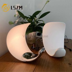 Lampe de bureau motif de lune italienne lampe de table salon chambre chevet éclairage décoratif LED petite lampe de nuit lampe à LED à intensité variable HKD230807