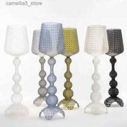 Lampes de bureau Italie Design Kartell Kabuki lampes de Table acrylique lampes de bureau Art décor LED lumière debout salon chambre creux lampadaire Q231104
