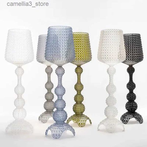 Lámparas de escritorio Italia Diseño Kartell Kabuki Lámparas de mesa Luces de escritorio de acrílico Decoración artística LED Luz de pie Sala de estar Dormitorio Luz de piso hueca Q231104