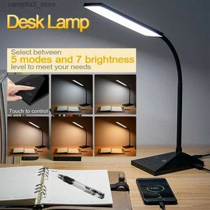 Bureaulampen KEXIN 72 LED Touch Sensor Bureaulamp Touch 5 Modi Tafellamp Oogzorgzame Leeslamp Q231104