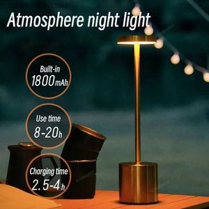 Lampes de bureau Led veilleuse sans fil lampes de Table de chevet rechargeables tactile gradation en continu lampe de bureau Portable pour Bar Restaurant Camping Q231104