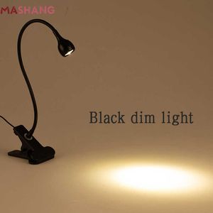 Lampes de bureau Lampe de Table à bras long Led lampe de bureau Flexible Protection des yeux support de pince USB lumières de livre de lecture pour lampes de bureau d'étude de chambre à coucher P230412