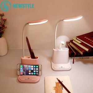 Lampes de bureau LED rechargeable par USB lampe de bureau tactile gradation réglage lampe de Table pour enfants enfants lecture étude chevet chambre salon P230412