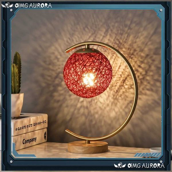 Lampes de bureau Lampe de mariage salle de mariage chambre lampe de chevet mariée dot lampe une paire de lampe de vie Changming rouge festif Bestie cadeau YQ240123