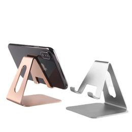 Escritorio Soporte de teléfono móvil Soporte de teléfono celular de metal para iPhone X XS MAX 8 7 6 12 Teléfono Desk para Samsung S20 Xiaomi Huawei