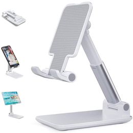 Bureau Mobiele Telefoon Houder Stand Voor iPhone iPad Xiaomi huawei Metalen Desktop Tablet Houder Tafel Mobiele Opvouwbare Verlengen Ondersteuning