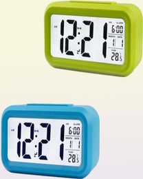 Relojes de mesa de escritorio despertador de alarma gran pantalla con calendario para la oficina en casa Snooze Electronic Kids Desktop Digital Clocksdesk 6916936
