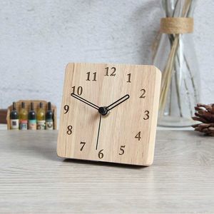 Bureau tafel klokken bed houten bureaublad desk clocks led mini home noordse bureau klok woonkamer horloge de tafete home decoratie luxe zy50tz aa23052222222