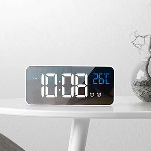 Table de bureau horloges horloge de charge numérique alarme alarme électronique montre la table de décoration de chambre à coucher du moment numérique et accessoire Light Hour Smart