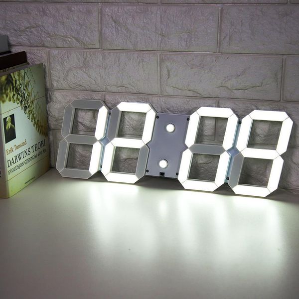 Relojes de mesa de escritorio Clock de alarma electrónica Descripción de la pared LED Temporizador de recuento de relojes con temperatura Controlador eléctrico Los relojes de pared Decorar 230814