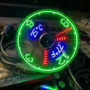 Desk Table Clocks Hand Mini USB Fan Portable Gadgets Flexible Gooseneck LED Clock Cool for Laptop PC Notebook Real Time Display Durable Adjustable 230615