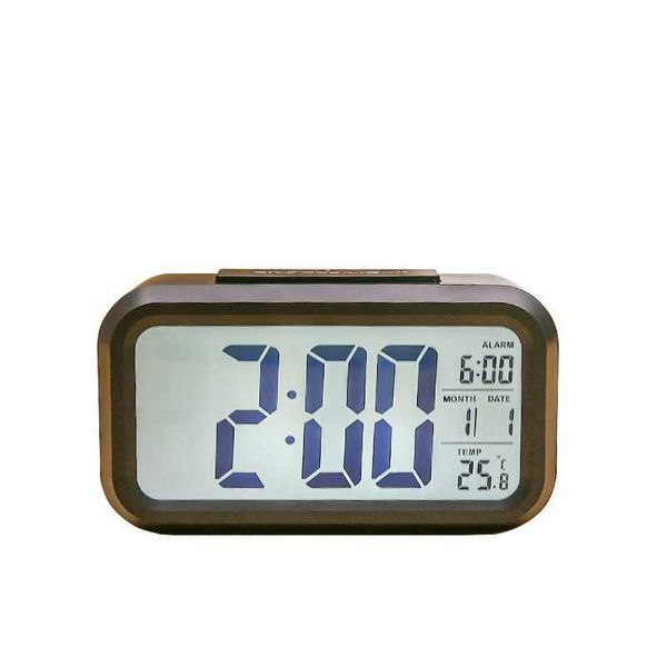 Relojes de mesa de escritorio Reloj de pantalla grande Reloj inteligente multifunción digital Reloj despertador silencioso luminoso AA230522