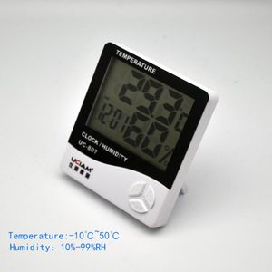 Bureau tafel klokken LCD elektronische digitale temperatuur vochtigheid meter hygrometer indoor buiten weerstation klok