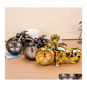 Horloges de table de bureau Alarme de moto Décoration de la maison Horloge Super Cool Modèle Vacances Creative Rétro Cadeau Décor DBC Drop Livraison Garde Dhqgu