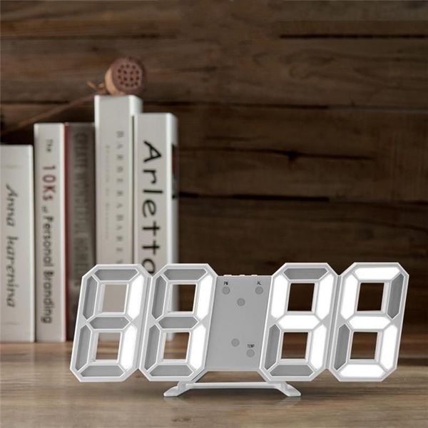 Horloges de Table de bureau nordique grande horloge murale numérique affichage LED de cuisine montre de maison nuit USB alarme électronique salle de bain 244W
