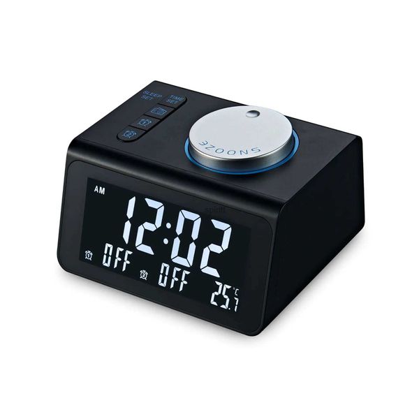 Horloges de Table de bureau Radio réveil haut-parleur avec 2 Ports USB LED réveil numérique décoration de la maison Snooze horloge de Table YQ240118