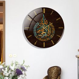 Bureau tafel klokken ramadan decoraties acryl wandklok stille home decor woonkamer slaapkamer sticker deco voor mubarak 230420