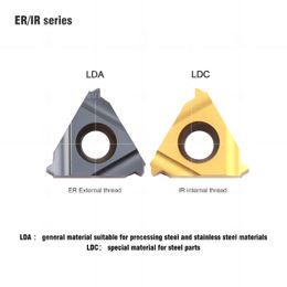 Deskar 100% original 16er 16ir 8npt 11.5npt 14npt 18npt lda ldc cnc lathe filetage inserts inserts outils de rotation