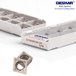 Deskar 100% d'origine CCMT060204 CCMT09T304 CCMT09T308 FG HQ MT TC PS LF90 CNC LATHE CUTTER CUTTER CERMET INSERTS TOUR