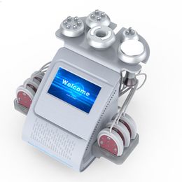 Machine amincissante par cavitation ultrasonique de bureau 6 en 1, laser lipo rf 80k, avec équipement de beauté de thérapie sous vide