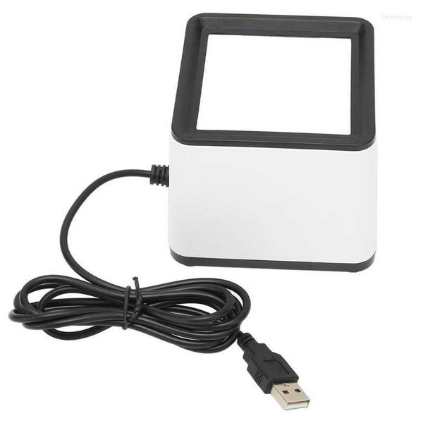 Scanner de codes-barres de bureau multifonction mains libres filaire USB grand lecteur QR écran codes-barres numérisation