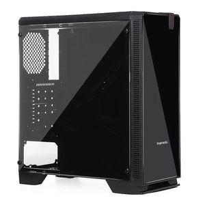 Estuche para juegos de computadora de escritorio ATX M-ATX ITX Puertos USB 3.0 Ventanas de vidrio templado con ubicación de ventiladores de 8 piezas de 120 mm (solo estuche)