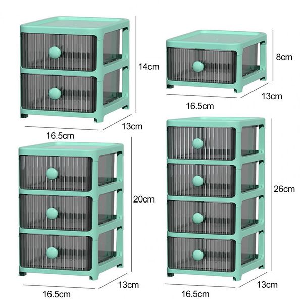 Cajón de almacenamiento de cajones de escritorio Gran capacidad reutilizable Plastic Multi-capa Pentropía de papelería Cosmética Suministros para el hogar