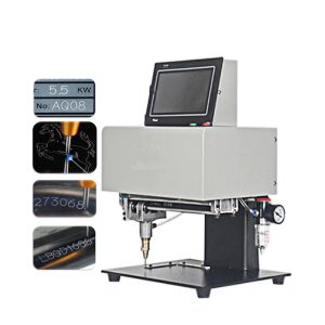 Desktop Graveren Handbediende pneumatische elektrische pneumatische markeermachine 190x120 mm Touchscreen voor naamplaatje Cilindernummer