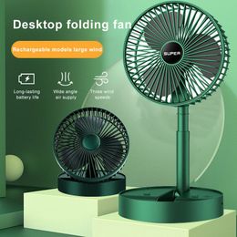 Bureau pliable rétractable petit ventilateur mini portable charge usb maison faible bruit haute durée veille mini ventilateur électrique