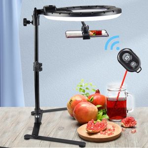 Desktop Led Selfie Remote 26Cm Ringlicht Youtube Vul Videolamp Live Cook Fotografie Verlichting Ringlicht Met Statief