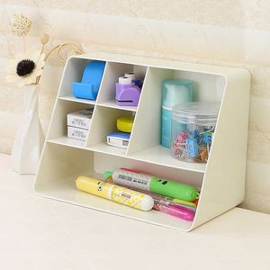 Desktop Organizer Opslagbox Fresh Simple Natural Texture Portable Cosmetics