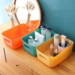 Desktop Plastic Dundry Storage Box Organizer Student Container Desk Home Office Sorteerboxen Containeres Cosmetics Girl VTM EB1157