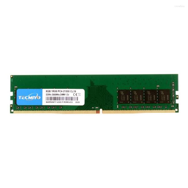RAM de bureau 8 Go DDR4 2666 MHz UDIMM PC4-21300U 1,2 V CL19 1RX8 Mémoire Intel AMD pour ordinateur - Vert