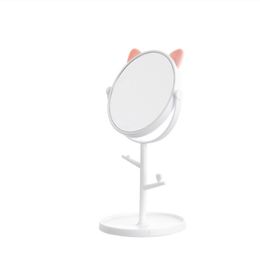 Miroir de maquillage pliant de bureau Simple Dressing HD -4