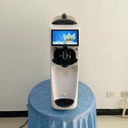 Máquina de sorvete de mesa de aço inoxidável inteligente com tela sensível ao toque branca macia fabricante de sorvete 110 V 220 V