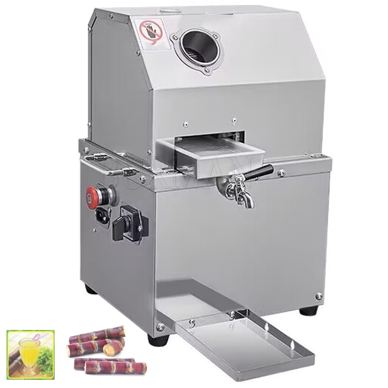 Desktop Sugarcane Press Machine Commercial Stainless Steel Full Automatic Electric Mobile Stall Special