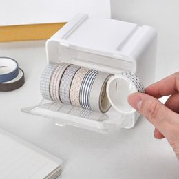 Desktop tape opbergdoos mandetape Dispenser School Office Stationery Tape Holder Supplies voor het organiseren van Washi -banden
