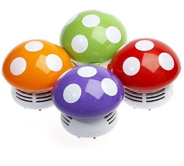 Aspirateur de bureau à petite échelle Mini beaux nettoyeurs de champignons dessin animé clavier dépoussiérage Duster vente chaude SN4945