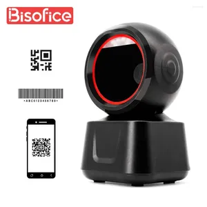 Scanner de code-barres câblé de bureau High-Speed Hands Free Automatic Sender Usb Port Port Plugplay Image CMOS Capteur