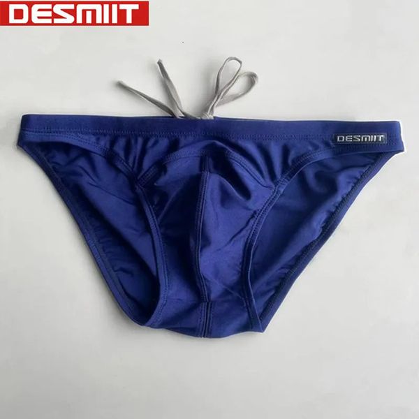 Desmiit Traje de baño Calzoncillos de baño para hombre Bikini sexy Troncos de natación para hombre Mini traje de baño Pantalones cortos gay Playa Zwembroek Heren Slips Sunga 240219